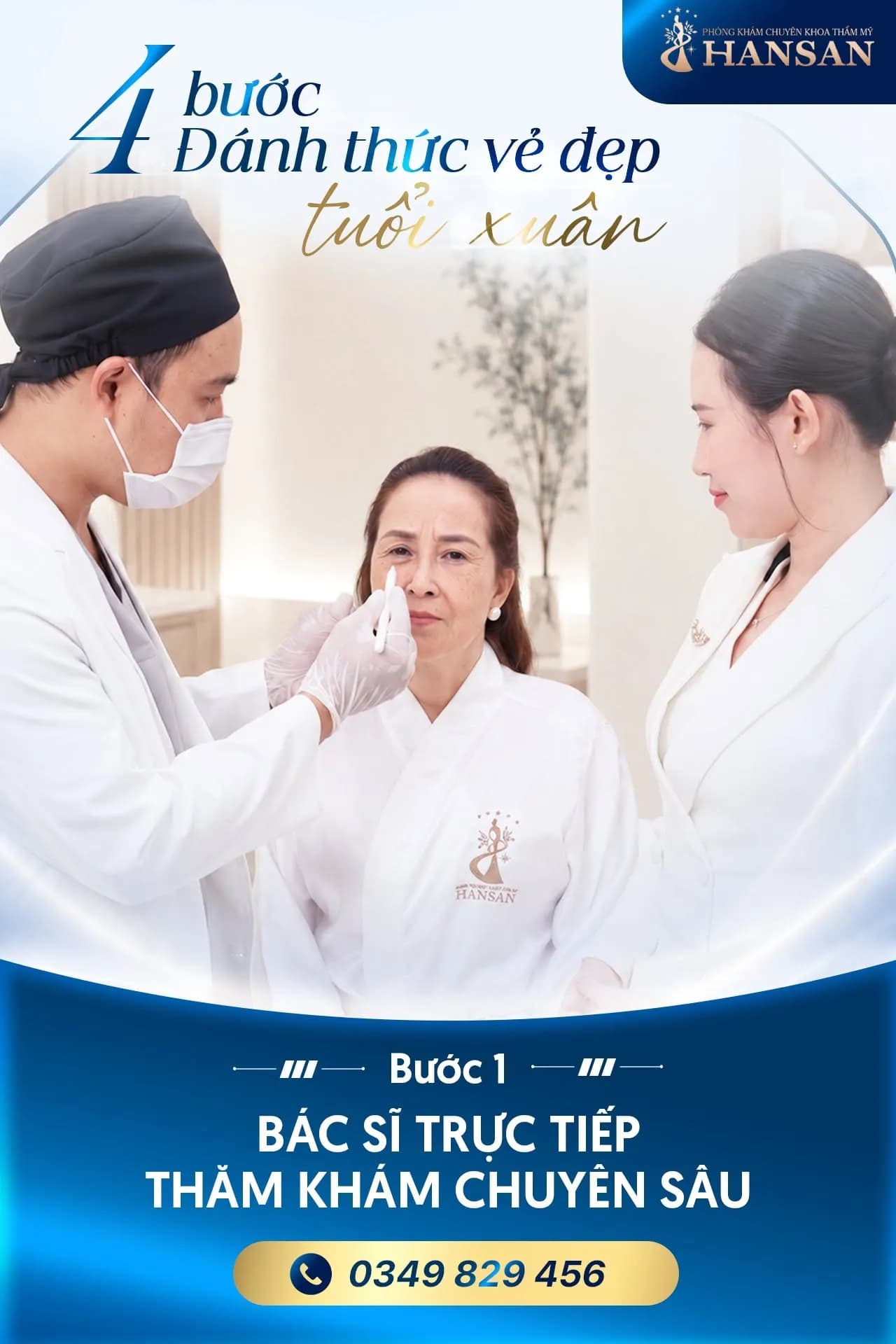MỘT BUỔI TƯ VẤN COMBO TRẺ HÓA TOÀN DIỆN ĐA CÔNG NGHỆ TẠI HANSAN CÓ GÌ?